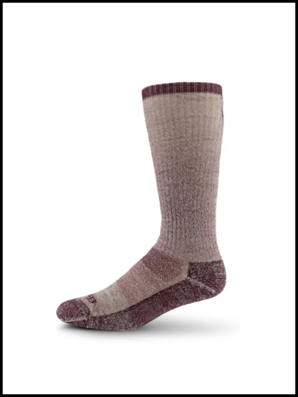 Heavyweight Over the Calf Merino Wool Ski Snowboard Socks, USA Made,